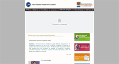 Desktop Screenshot of indiadiabetesfoundation.org