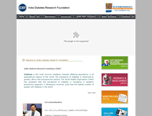 Tablet Screenshot of indiadiabetesfoundation.org